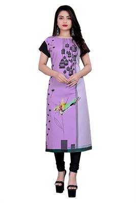Multicolor printed crepe ethnic-kurtis 1