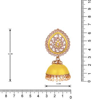 Yellow pearl earrings 4