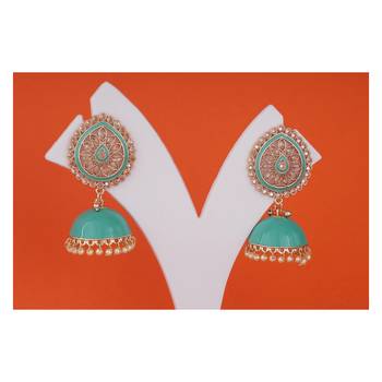Blue pearl earrings 2