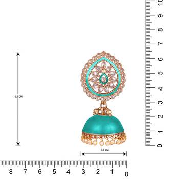 Blue pearl earrings 4