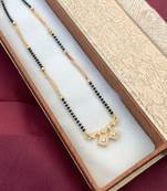 White diamond mangalsutra