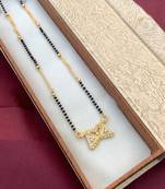 White diamond mangalsutra