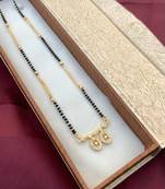 White diamond mangalsutra