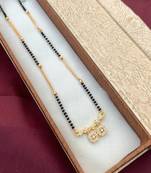 White diamond mangalsutra