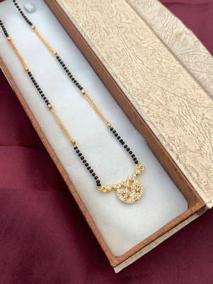 Yellow diamond mangalsutra 1