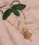 Gold diamond mangalsutra