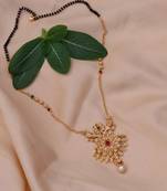 Gold diamond mangalsutra