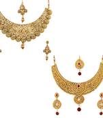 Gold cubic zirconia jewellery-combo