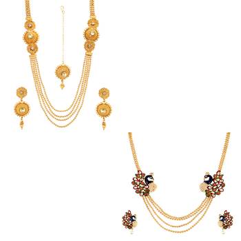 Multicolor cubic zirconia jewellery-combo 1