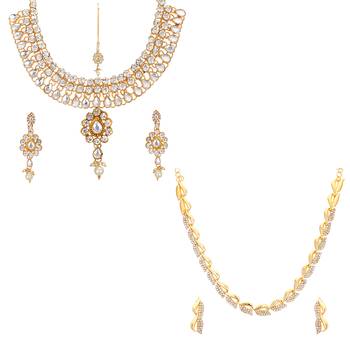 Multicolor cubic zirconia jewellery-combo 1