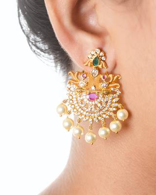 Gold chandbali 2
