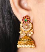 Gold jhumkas