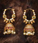 Gold jhumkas