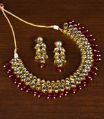 Kundan Embellished Multilayer Stone  Choker FNN202