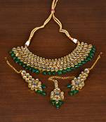 Kundan Embellished Multilayer Stone Choker FNN207