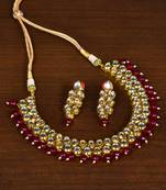 Kundan Embellished Multilayer Stone Choker FNN209