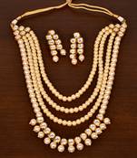 Stone and Kundan Embellished Multilayer Wedding Essential Necklace FNN216