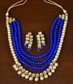 Stone and Kundan Embellished Multilayer Wedding Essential Necklace FNN220