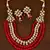 Stone and Kundan Embellished Multilayer Wedding Essential Necklace FNN230