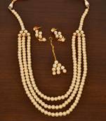 Stone and Kundan Embellished Multilayer Wedding Essential Necklace FNN231