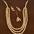 Stone and Kundan Embellished Multilayer Wedding Essential Necklace FNN231