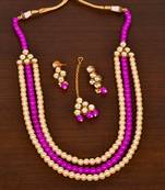 Stone and Kundan Embellished Multilayer Wedding Essential Necklace FNN235