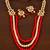 Stone and Kundan Embellished Multilayer Wedding Essential Necklace FNN238