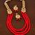 Stone and Kundan Embellished Multilayer Wedding Essential Necklace FNN239