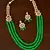 Stone and Kundan Embellished Multilayer Wedding Essential Necklace FNN241