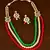 Stone and Kundan Embellished Multilayer Wedding Essential Necklace FNN242