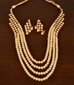 Stone and Kundan Embellished Multilayer Wedding Essential Necklace FNN249