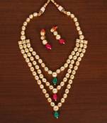 Kundan Embellished Designer Wedding Necklace FNN263