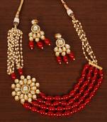Kundan Embellished Designer Wedding Necklace FNN264