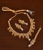Kundan Embellished Designer Wedding Necklace FNN265