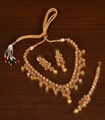 Kundan Embellished Designer Wedding Necklace FNN266