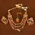 Kundan and Multi Stone Embellished Gheru Look Designer Necklace FNN275