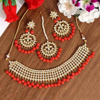 Orange necklace-sets 1