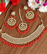 Orange necklace-sets