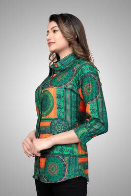 Multicolor printed cotton cotton-tops 2