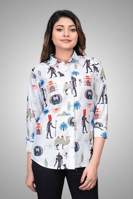 Multicolor printed cotton cotton-tops 1