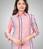 Multicolor printed cotton cotton-tops