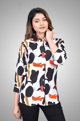 Multicolor printed cotton cotton-tops 1
