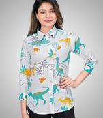 Multicolor printed cotton cotton-tops
