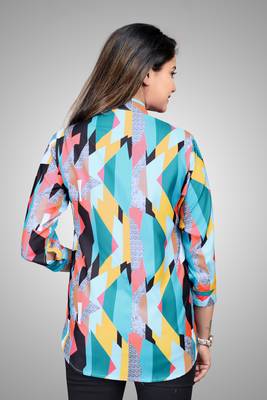 Multicolor printed cotton cotton-tops 2