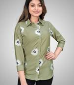 Multicolor printed cotton cotton-tops