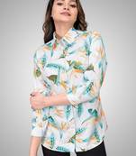 Multicolor printed cotton cotton-tops