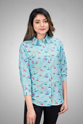 Multicolor printed cotton cotton-tops 1