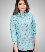 Multicolor printed cotton cotton-tops