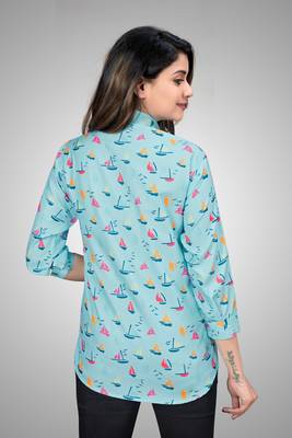 Multicolor printed cotton cotton-tops 2