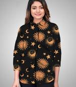 Multicolor printed cotton cotton-tops